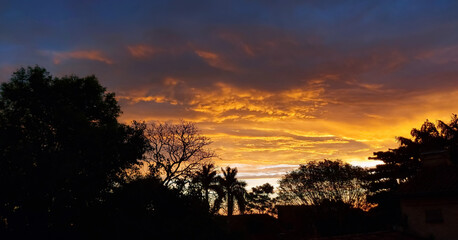 sunset in paraguay