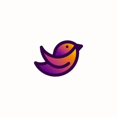 Bird and minimalist logo