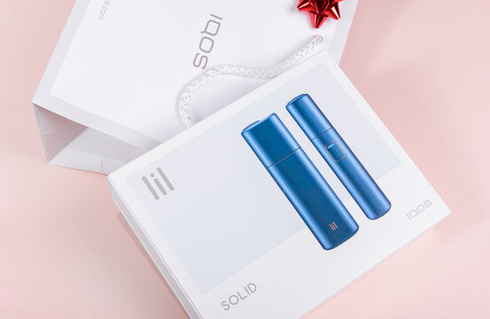 lil SOLID - new by IQOS - Electric Tobacco Heating System. Electronic Cigarette Technology, alternative smoking.