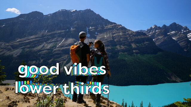 Good Vibes Rainbow Lower Thirds