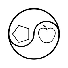 The sacred chao symbol icon