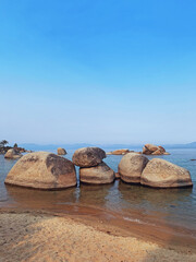 Boulders in Lake Tahoe, Nevada