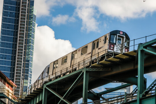 Elevated train in New York