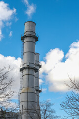 chimney of a factory