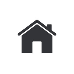 House Icon isolated on white background. Home symbol Vector Illustration.