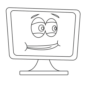 monitor with a smile