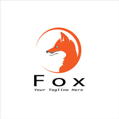 Obraz premium Fox logo Template vector design