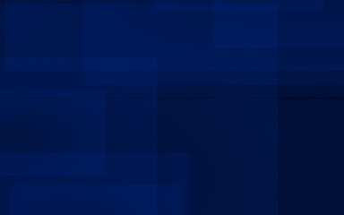 Dark blue background. Blue backdrop with transparent suares. 3D illustration