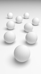 White abstract background. Lowpoly backdrop. Crumpled paper. 3D illustration