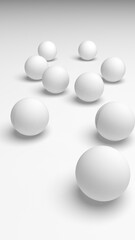 White abstract background. Lowpoly backdrop. Crumpled paper. 3D illustration