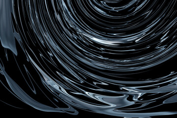 abstracta, azul, alumbrado, remolino, empapelar, ilustración, liquido, olas, espiral, arte, con textura, negro, digital, fractal, color, espacio