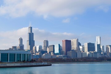 Naklejka premium city skyline 