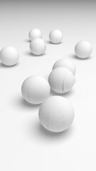 White abstract background. Lowpoly backdrop. Crumpled paper. 3D illustration