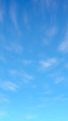 Blue sky background with white clouds. Cumulus white clouds in the clear blue sky in the morning. 3D illustration