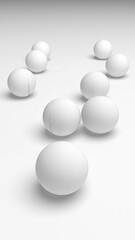 White abstract background. Lowpoly backdrop. Crumpled paper. 3D illustration