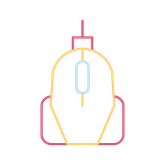 video game rocket neon style icon