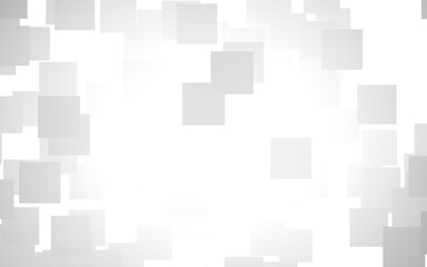 White abstract background. Misty backdrop with grey squares. 3D illustration