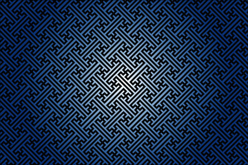 Vector background - abstract geometric pattern on blue gradient background
