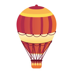 Fototapeta na wymiar balloon air hot travel retro icon