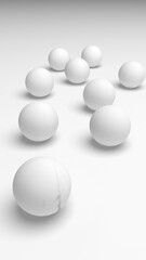 White abstract background. Lowpoly backdrop. Crumpled paper. 3D illustration
