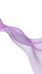 Abstract wave. Scarf. Bright ribbon on white background. Abstract smoke. Raster air background. Vertical image orientation. 3D illustration