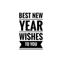 Obraz premium ''Best new year wishes to you'' Lettering