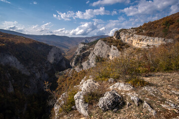 The Great Canyon of Crimea in autumn