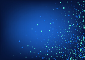 Turquoise Confetti Abstract Blue Vector 