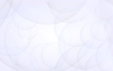 Abstract white background. Backdrop with light transparent bubbles. 3D illustration