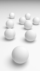 White abstract background. Lowpoly backdrop. Crumpled paper. 3D illustration