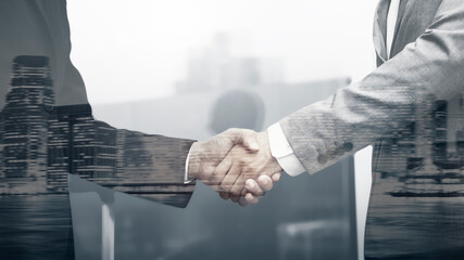 Business Men Agreement Deal Hands Shake