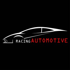 Car logo in simple line graphic design template vector eps 10