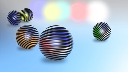 modern colorful christmas balls