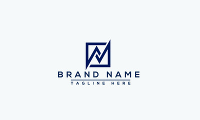 N Logo Design Template Vector Graphic Branding Element.

