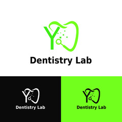 Initial Letter Y Dental Dentist Logo concept. Dentistry Brand and Dental Care Logo template