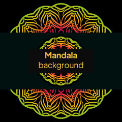 Abstarct Luxury Geometric Background with mandala elements Vector