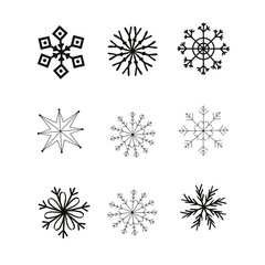 snowlake illustartion vector