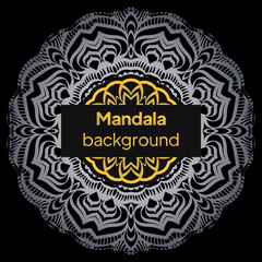 mandala background for book cover, wedding invitation, or other project. vector illustration