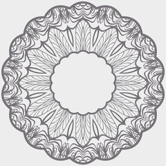 Ornamental decorative rosettes, mandala. vector illustration