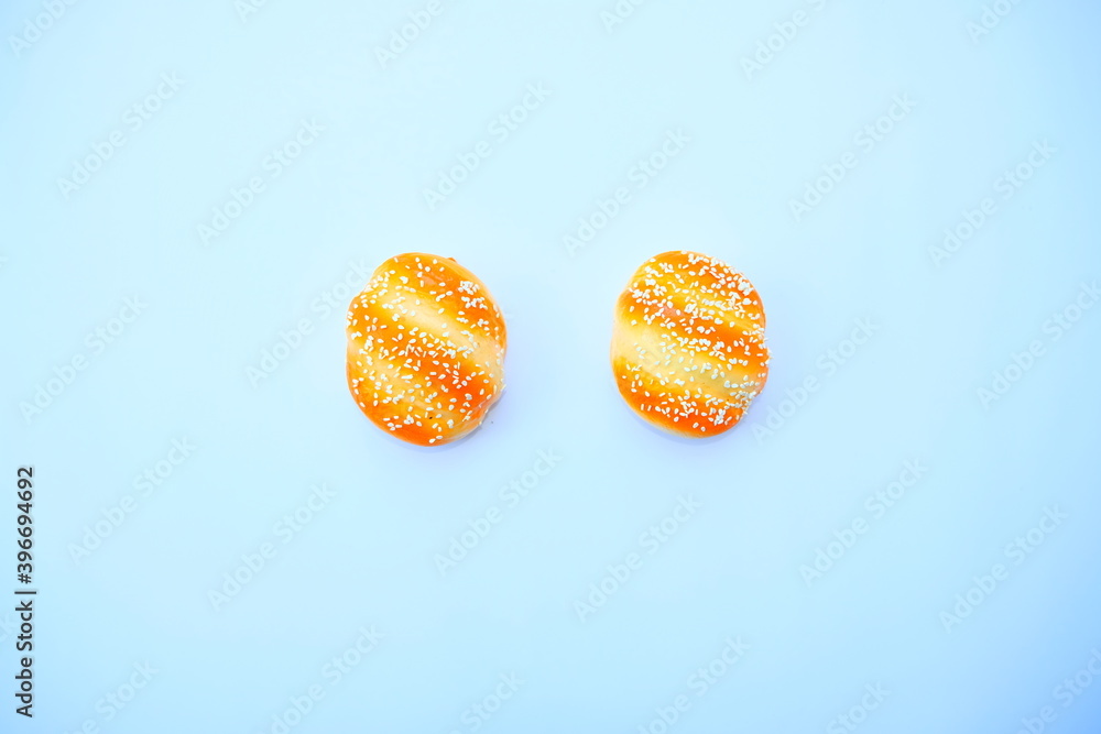 Poster bread and bakery isolated on white background