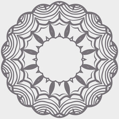 Ornamental round floral patterns. Rosette ornaments. Vector illustration for design