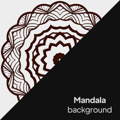 Floral mandala. Vector illustration. luxury wedding, beauty fashion concept, royal holiday party cards.