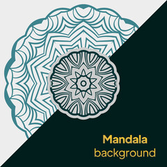 mandala background for wedding invitation, book cover. Oriental pattern, vector illustration. Islam, Arabic, Indian, turkish, pakistan, chinese, mystic, ottoman motifs. vector illustration
