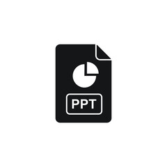 Obraz premium PPT icon design. isolated on white background. vector illustration