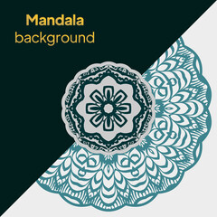 Round pattern, vector ornament Outline flower mandala. decorative ornament. floral design element.