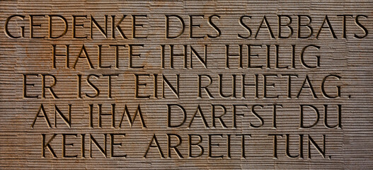 Sabbat Vers Gebot Steintafel