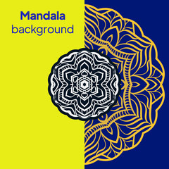 Luxury mandala background design. Vector illustration