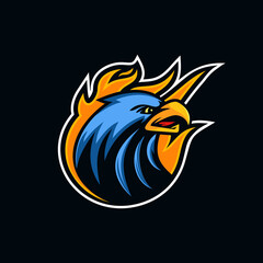 Creative Eagle Head Mascot Logo