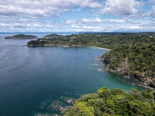 	
Aerial View of Peninsula Papagayo and Four Seasons Hotel in Costa Rica	

