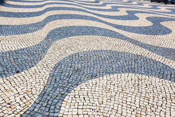 lisbon europe Portugal pavement patterns mosaics